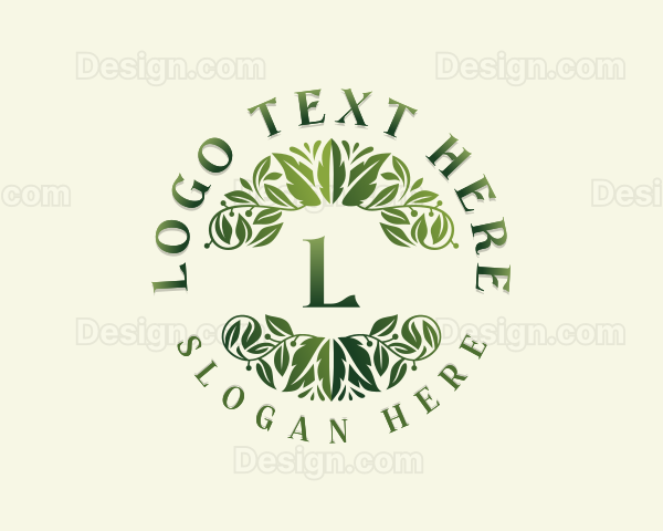 Wellness Herbal Leaves Logo