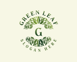 Wellness Herbal Leaves logo design