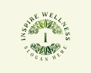 Wellness Herbal Leaves logo design