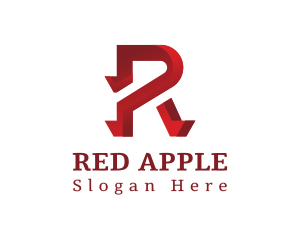 Red Shadow R logo design