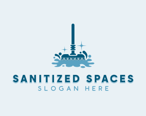 Mop Sanitation Cleaning logo