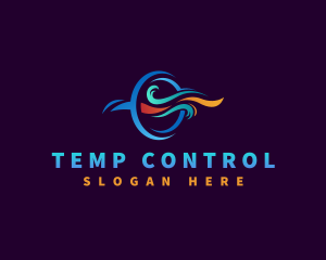 Cooling Burn Heating Ventilation logo design