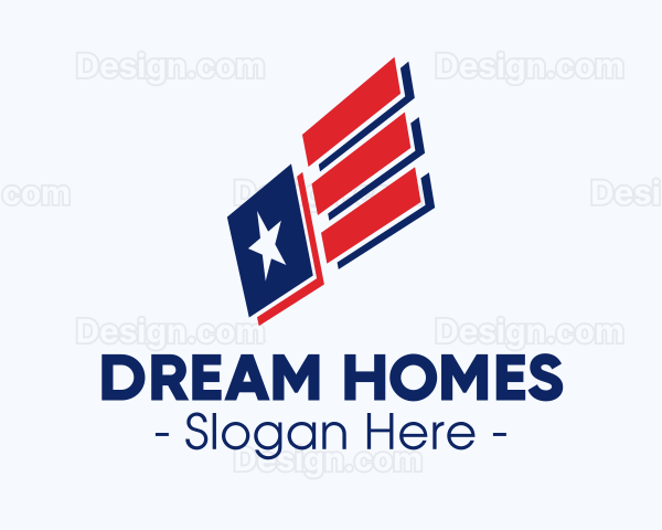 Modern American Flag Logo