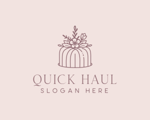 Wedding Floral Cake Logo