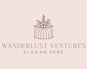 Wedding Floral Cake Logo