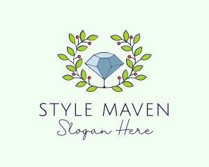 Natural Crystal Jewelry logo design