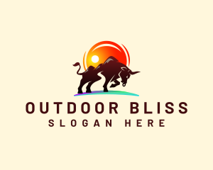 Wild Buffalo Bison logo design