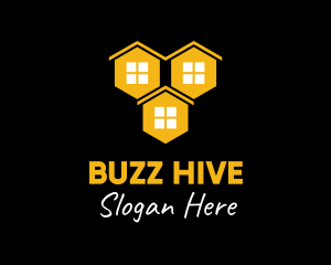 Hexagon Hive Home logo design