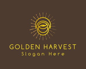 Golden Moon Eye logo design