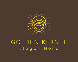 Golden Moon Eye logo design