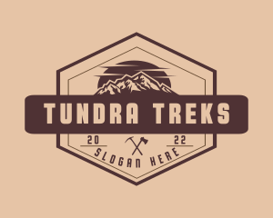 Mountain Trekking Trip logo design