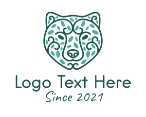 Green Eco Bear logo