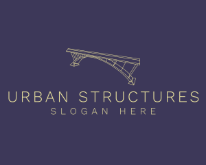 Bridge Infrastructure Construction logo design