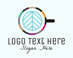 Latte - Organic Leaf Coffee Latte logo design