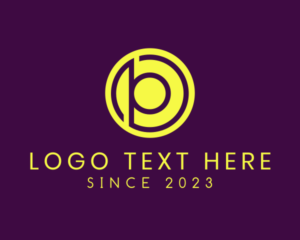 Letter Pb logo example 3