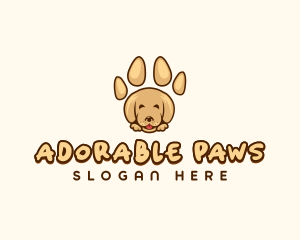 Animal Paw Dog logo design