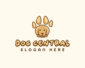 Animal Paw Dog logo design