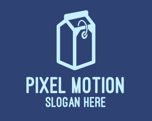 Milk Carton Price Tag  Logo