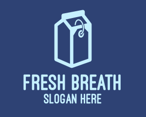 Milk Carton Price Tag  logo design