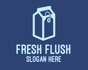 Milk Carton Price Tag  logo design