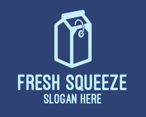 Milk Carton Price Tag  logo design