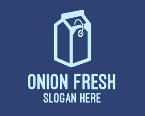 Milk Carton Price Tag  logo design