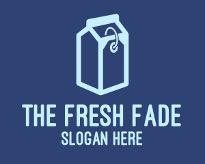 Milk Carton Price Tag  logo design