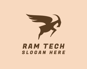 Goat Ram Wings logo design