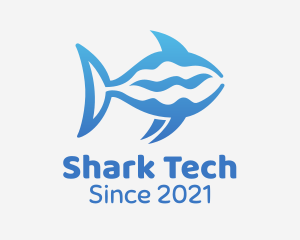 Blue Ocean Shark  logo design