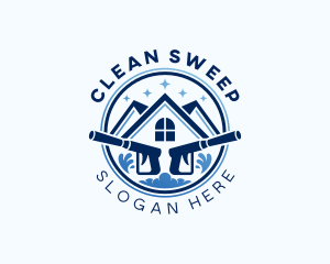 Gutter Clean Pressure Washer logo design