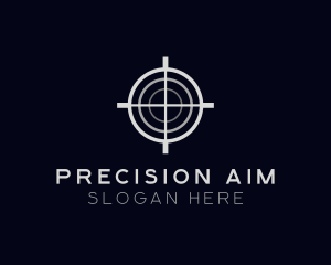 Sniper Target Crosshair logo design