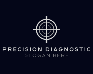 Sniper Target Crosshair logo design