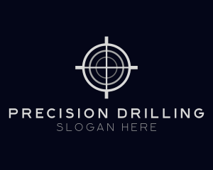 Sniper Target Crosshair logo design