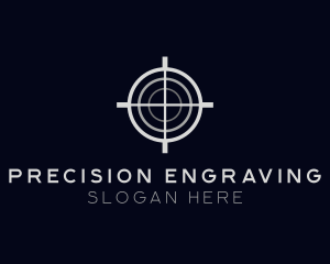 Sniper Target Crosshair logo design