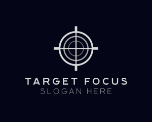 Sniper Target Crosshair logo design