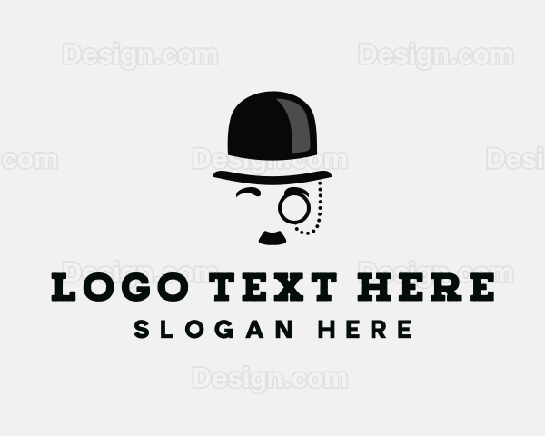 Gentlemen Bowler Hat Logo