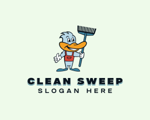 Duck Janitor Cleaner logo