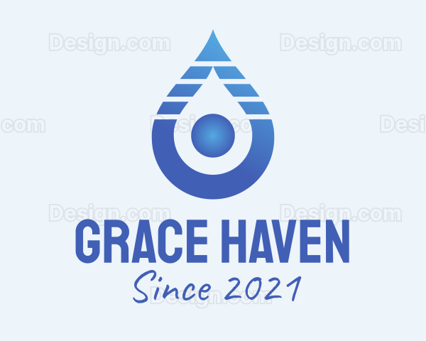 Blue Gradient Liquid Logo