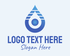 Blue Gradient Liquid  Logo