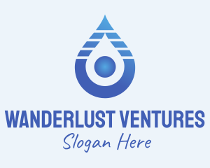 Blue Gradient Liquid  Logo