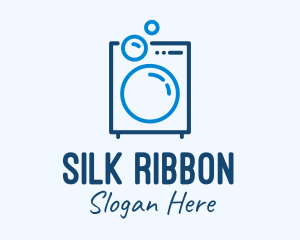 Washing Machine Line Art logo design