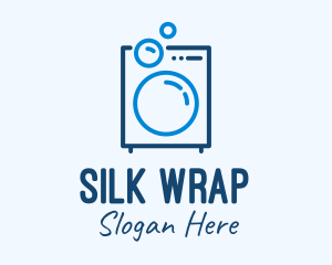 Washing Machine Line Art logo design