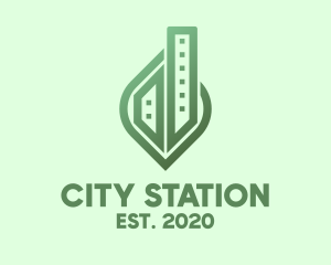 Green City Property Building logo design