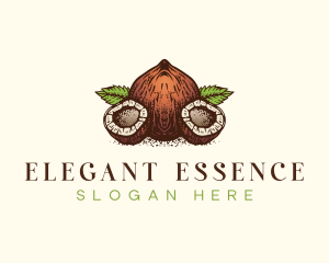 Coconut Oil Essence logo design