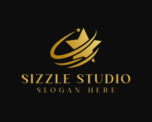 Star Swoosh Art Studio logo design