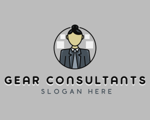 Female Consultant Supervisor  logo design