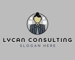 Female Consultant Supervisor  logo design