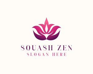 Lotus Zen Flower Spa logo design