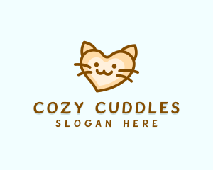 Kitty Cat Heart logo design