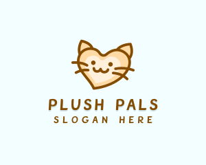 Kitty Cat Heart logo design